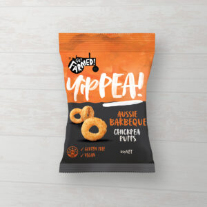 Yippeas BBQ chickpea puffs