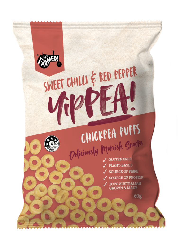 Yippea Sweet Chilli & Red Pepper Chickpea Puffs